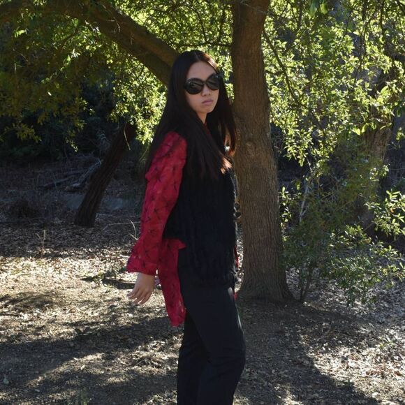 Marc by Marc Jacobs Real Rabbit Fur Black Vest- O/S - Picture 1 of 8